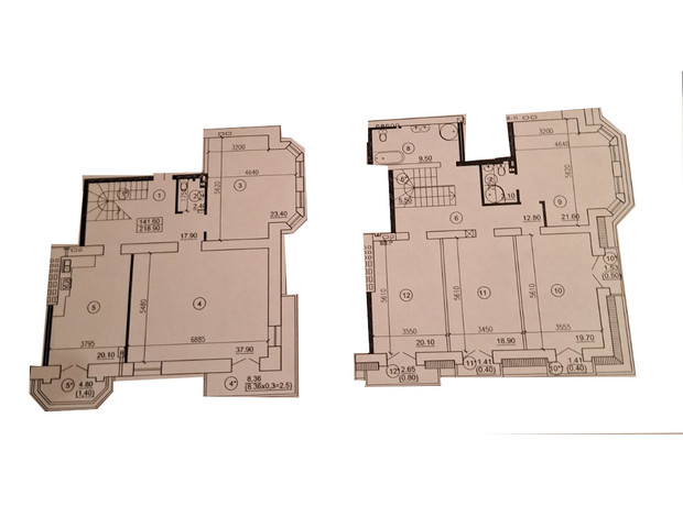ЖК Виндзор: планировка 5-комнатной квартиры 220 м²