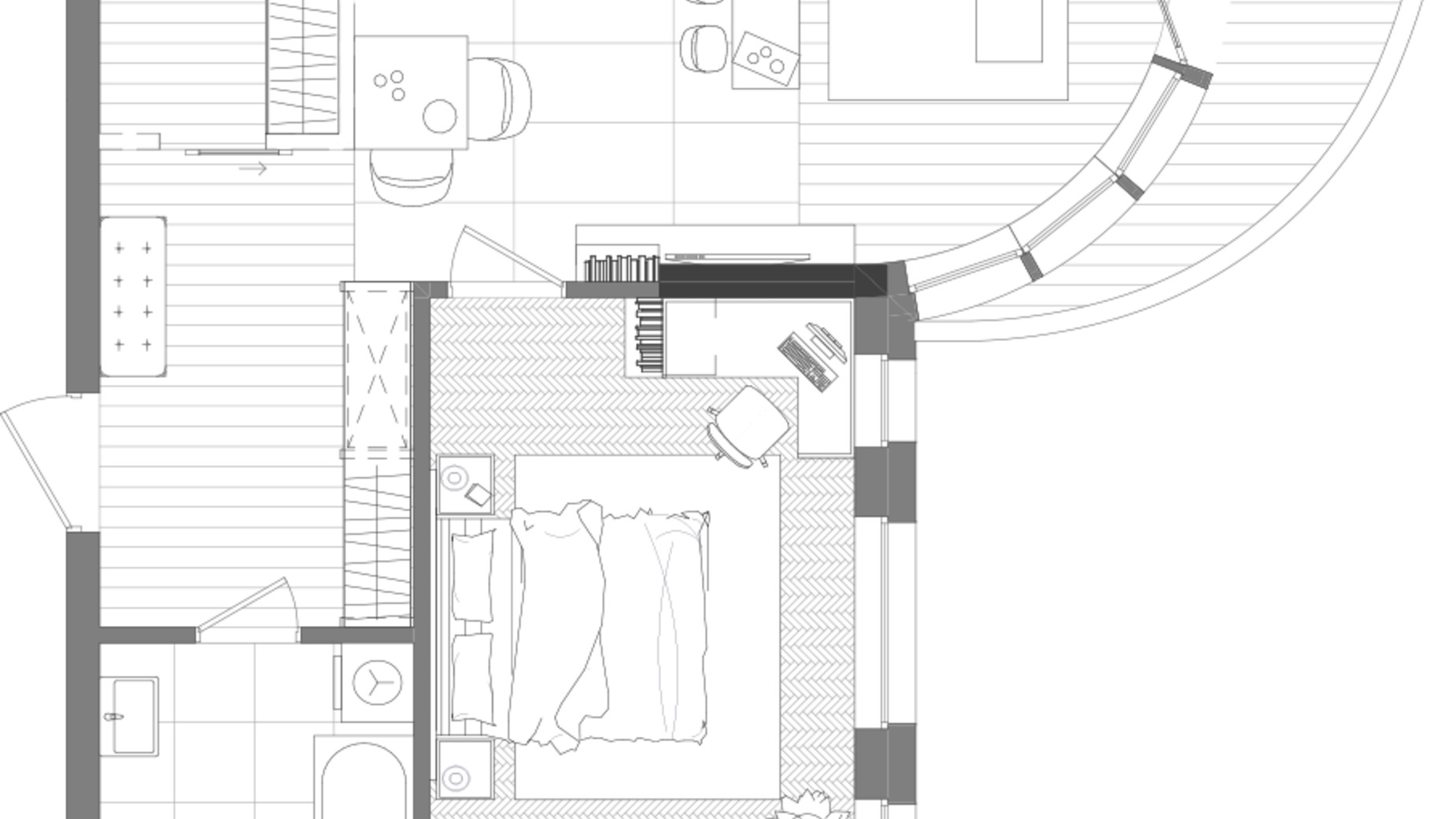 Планировка 1-комнатной квартиры в ЖК Creator City 52.52 м², фото 640686