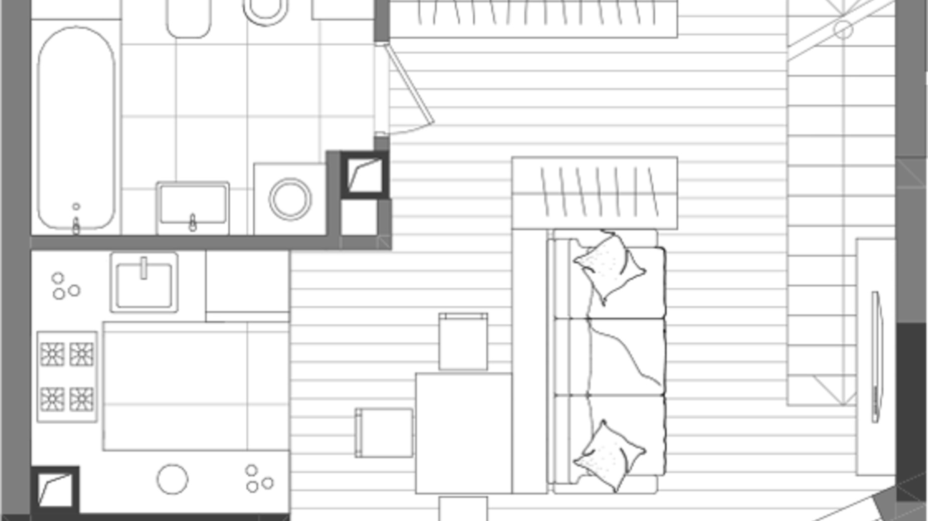 Планировка 1-комнатной квартиры в ЖК Creator City 84.71 м², фото 640712