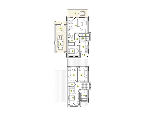 КГ Зеленый бульвар: планировка 4-комнатной квартиры 140 м²