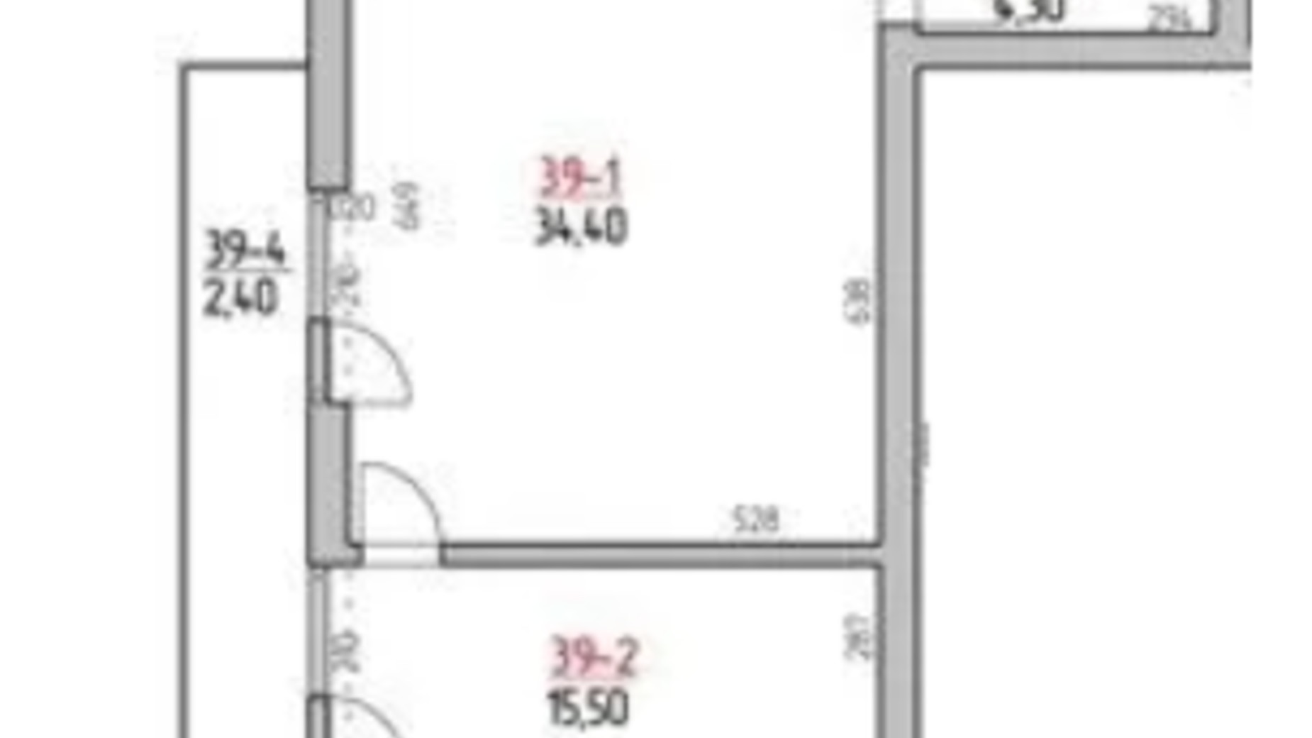 Планировка 2-комнатной квартиры в ЖК Rodovid 56.6 м², фото 644640