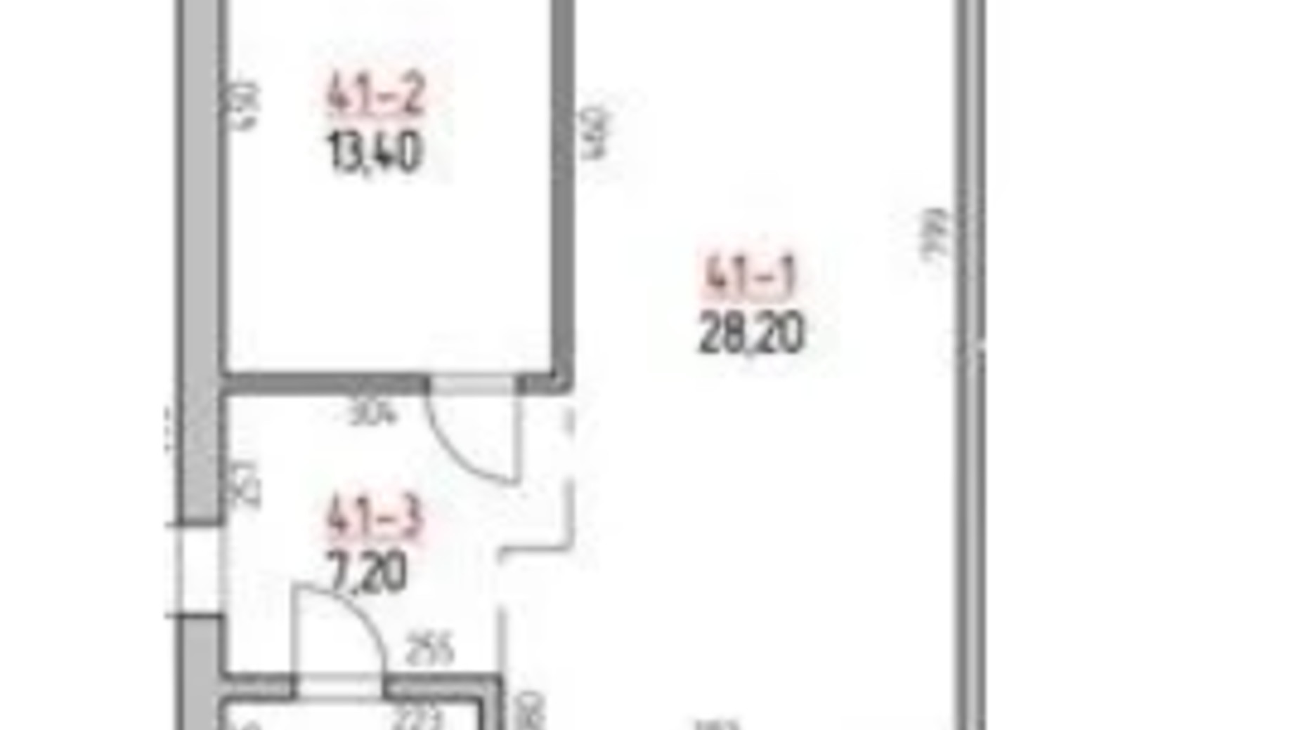 Планировка 2-комнатной квартиры в ЖК Rodovid 56.7 м², фото 644641