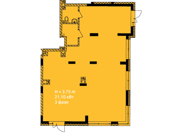 ЖК Empatika: планировка помощения 108.89 м²