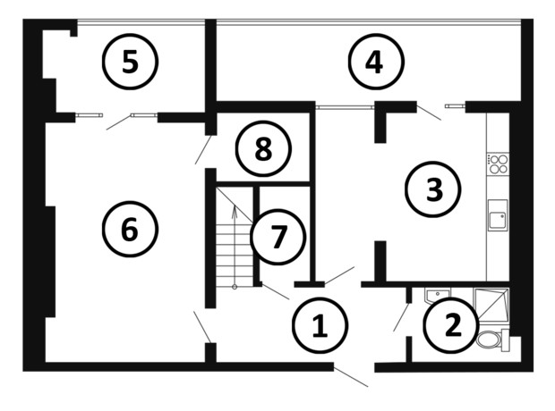 ЖК Національний: планування 3-кімнатної квартири 133.93 м²