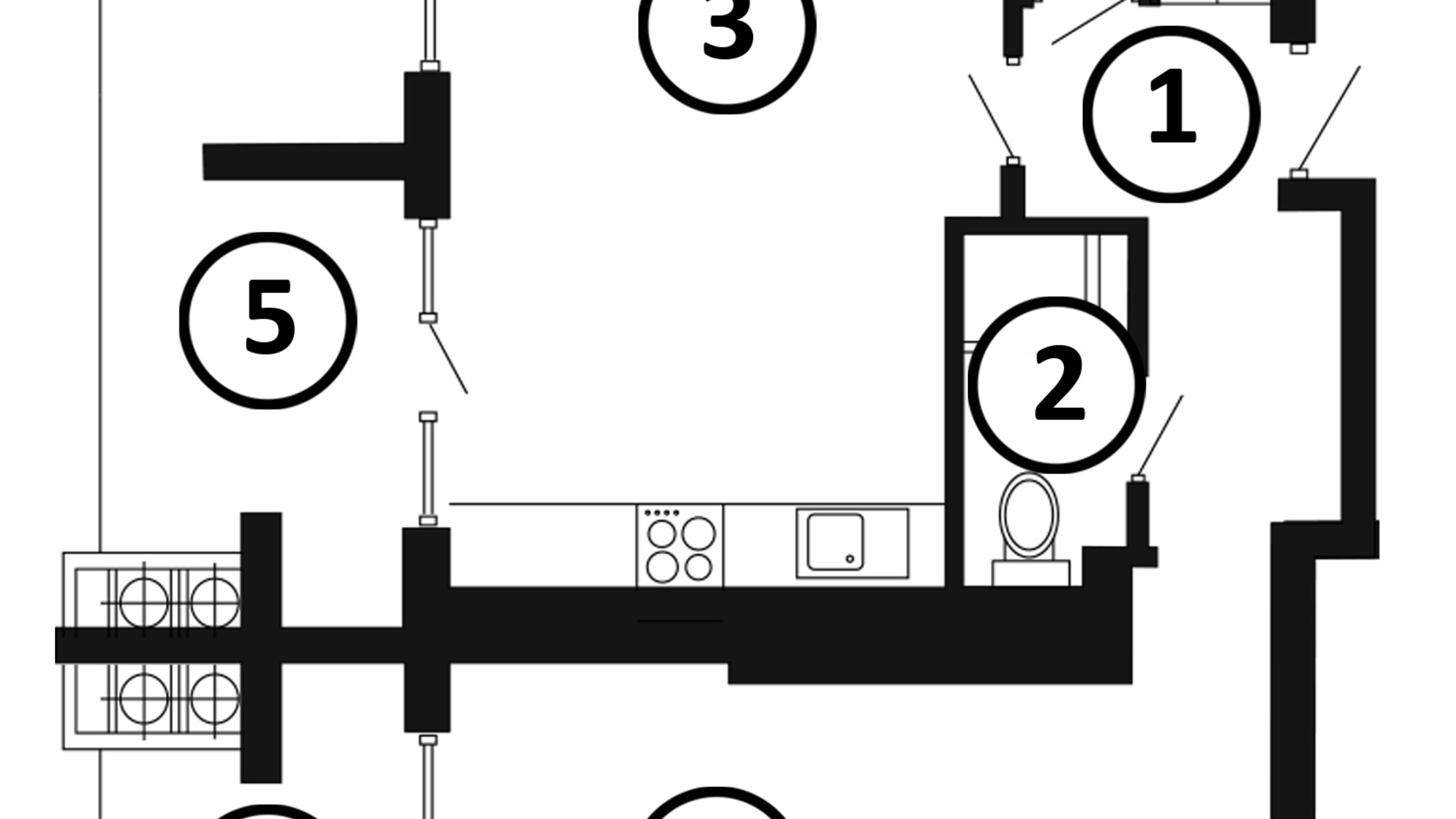 Планировка 3-комнатной квартиры в ЖК Национальный 137.77 м², фото 645436