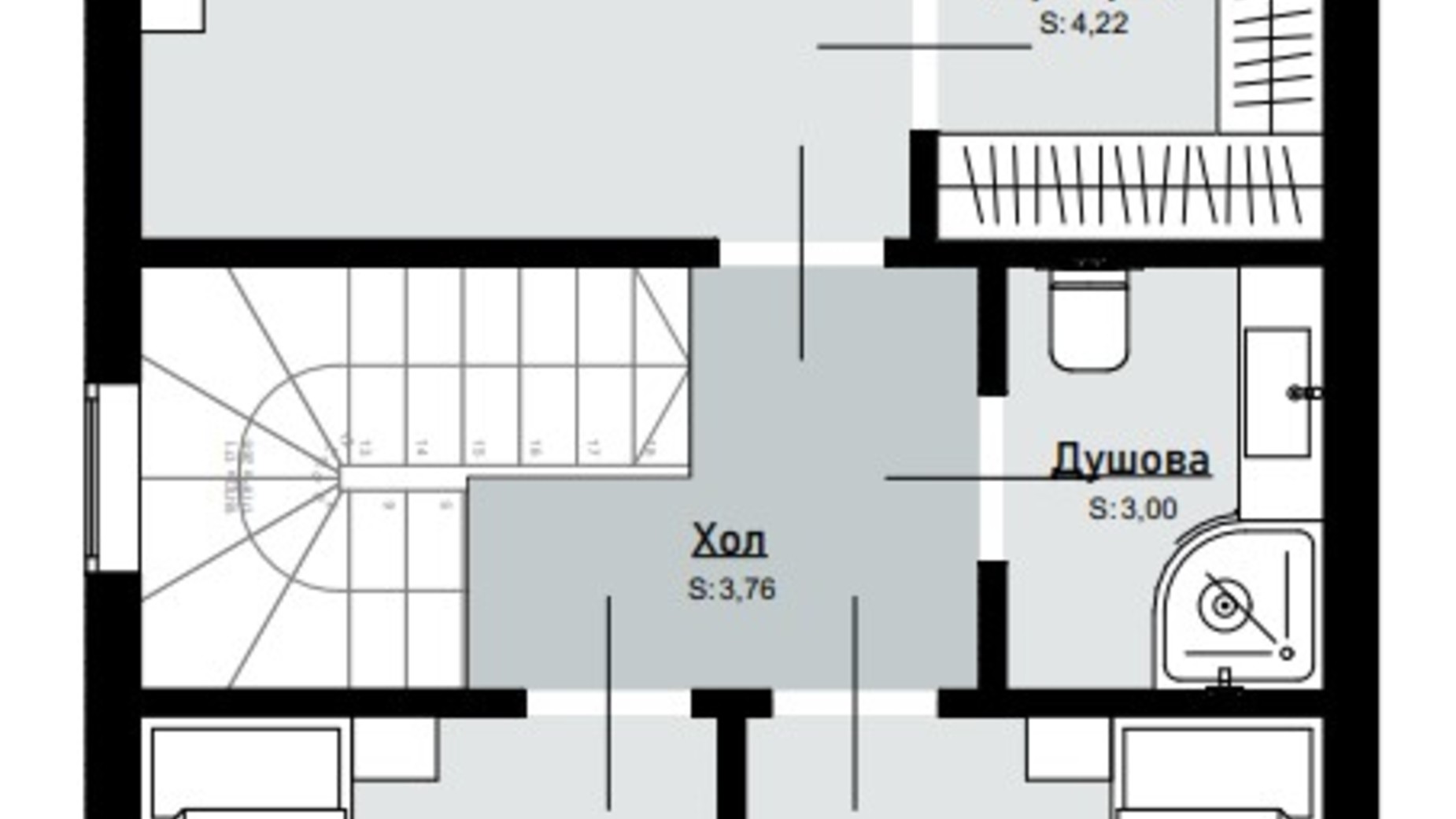 Планування дуплекса в КМ Garden village 118 м², фото 646112