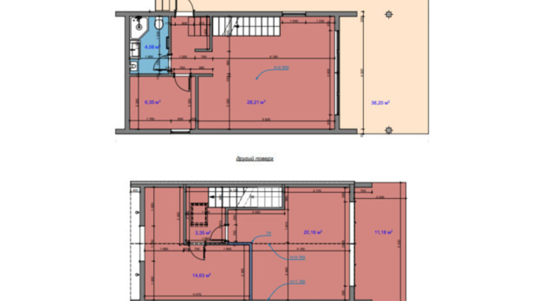 Планування котеджу в КМ Схили 75 м², фото 646403