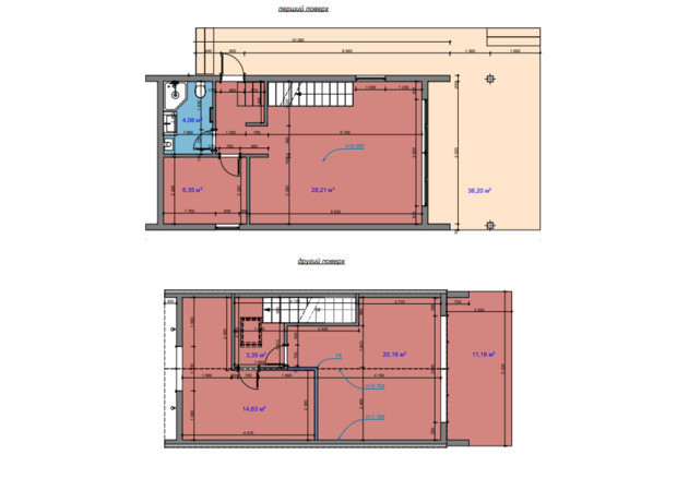 КГ Схили: планировка 4-комнатной квартиры 75 м²