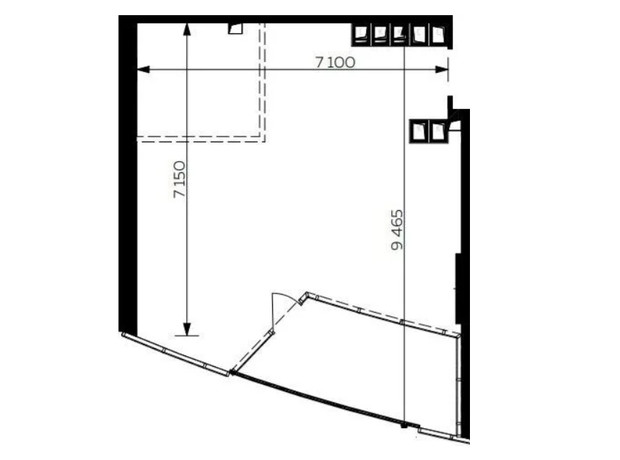 ЖК Nver: планування 1-кімнатної квартири 53.36 м²