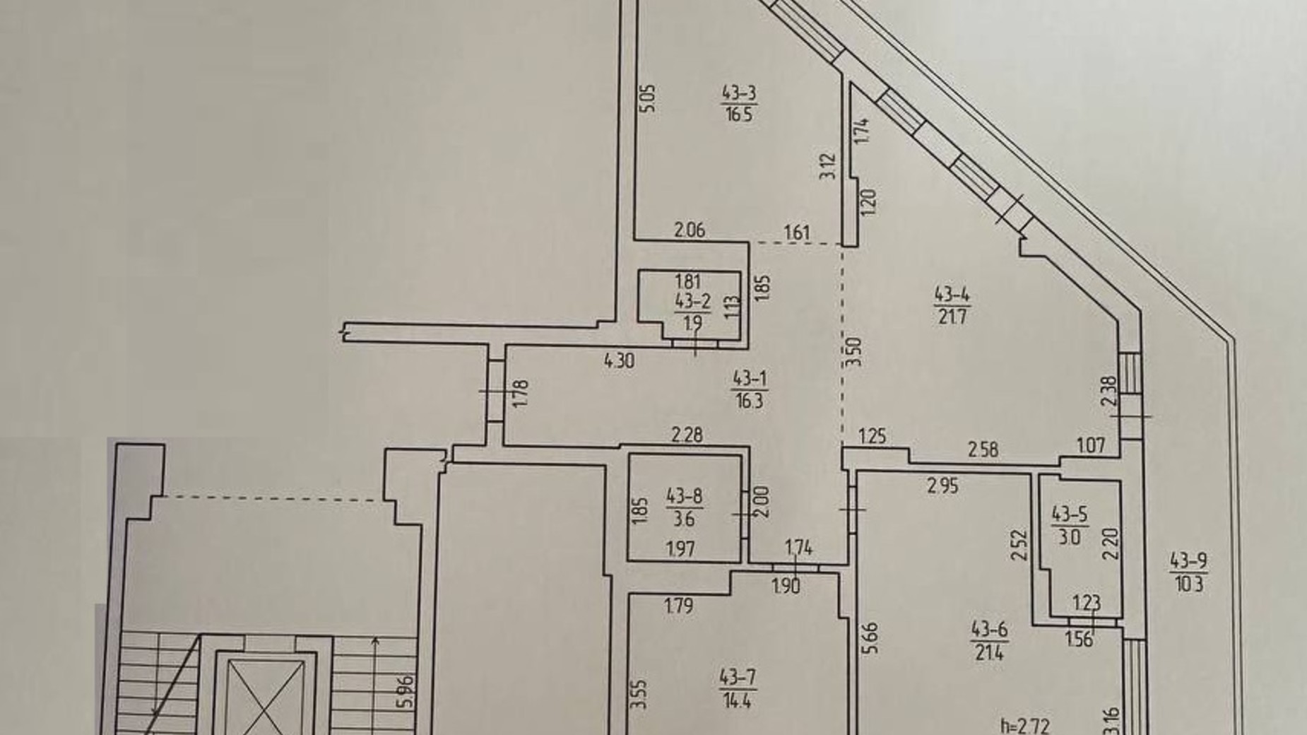 Планування 3-кімнатної квартири в ЖК Світанок 109 м², фото 648108