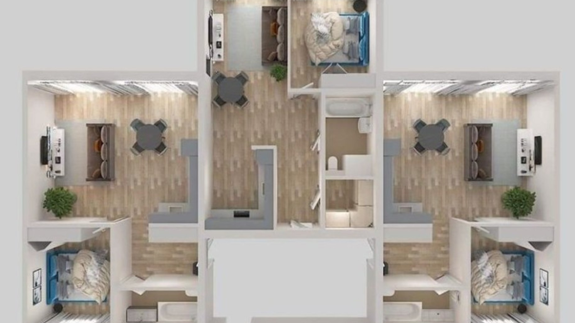 Планування 2-кімнатної квартири в ЖК Персія 50 м², фото 649430