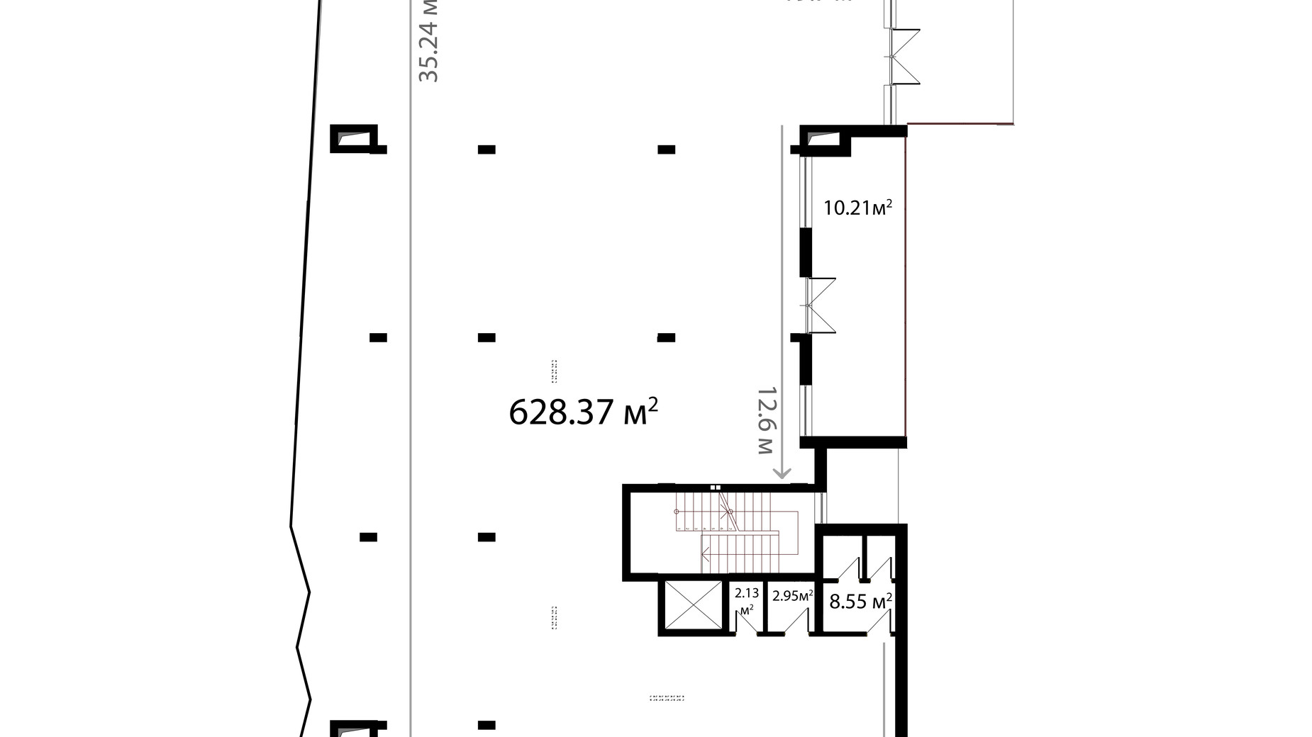 Планування торгової площі в ЖК Sky City 754.6 м², фото 649991