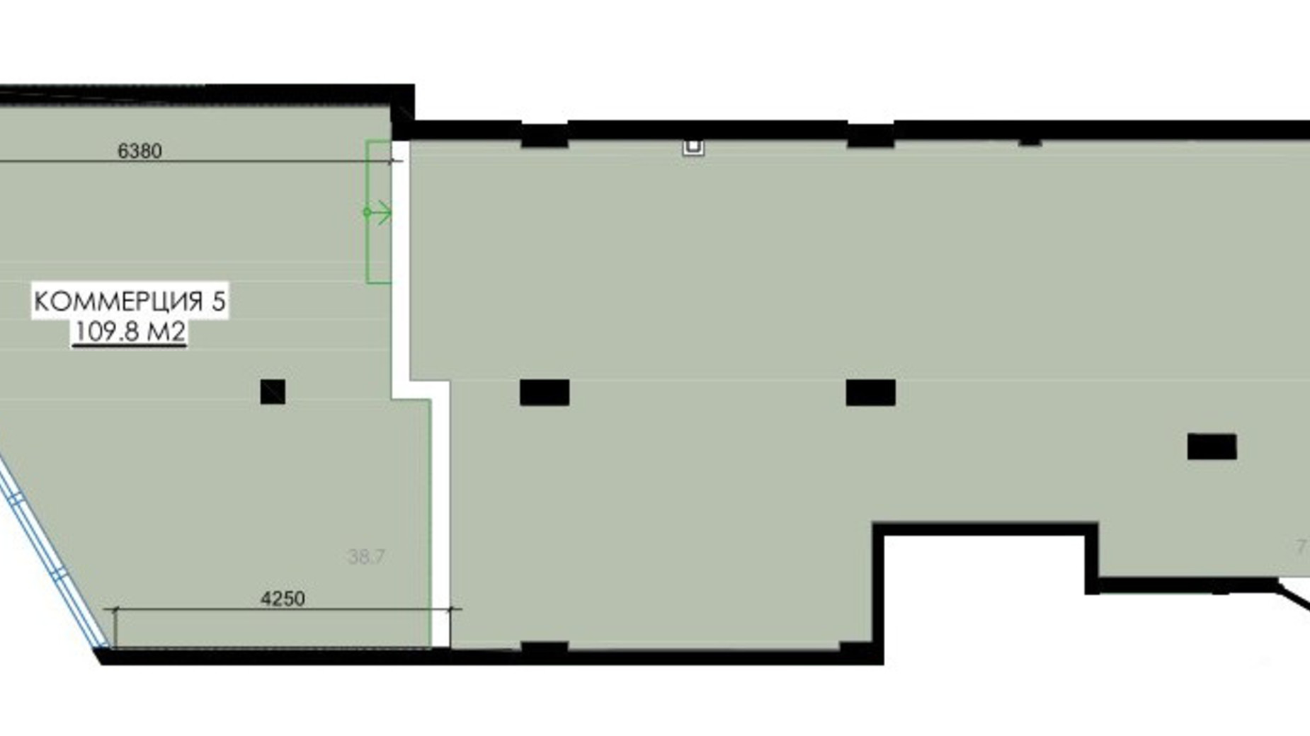 Планування приміщення в ЖК Приморські Сади 109.8 м², фото 650331