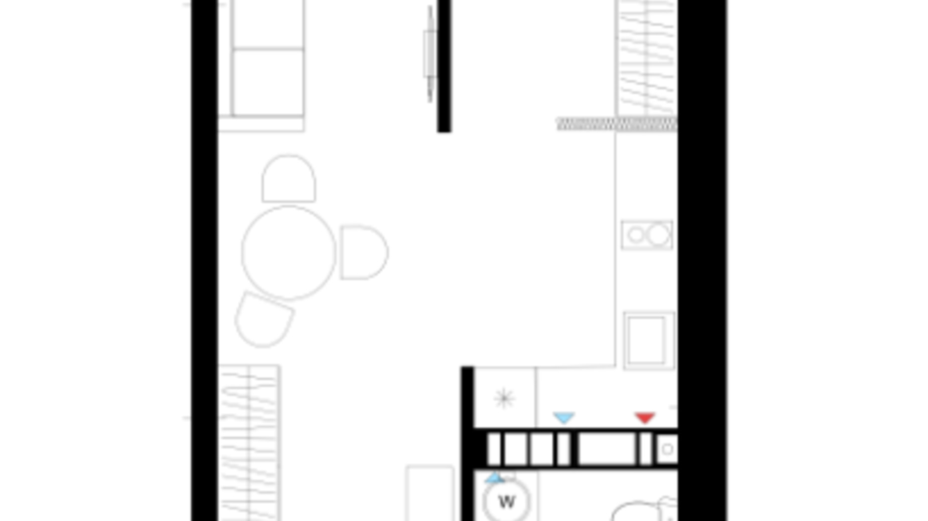 Планування 1-кімнатної квартири в ЖК Литовський квартал 37.97 м², фото 650346