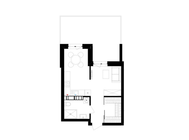 ЖК Литовский квартал: планировка 1-комнатной квартиры 38.49 м²