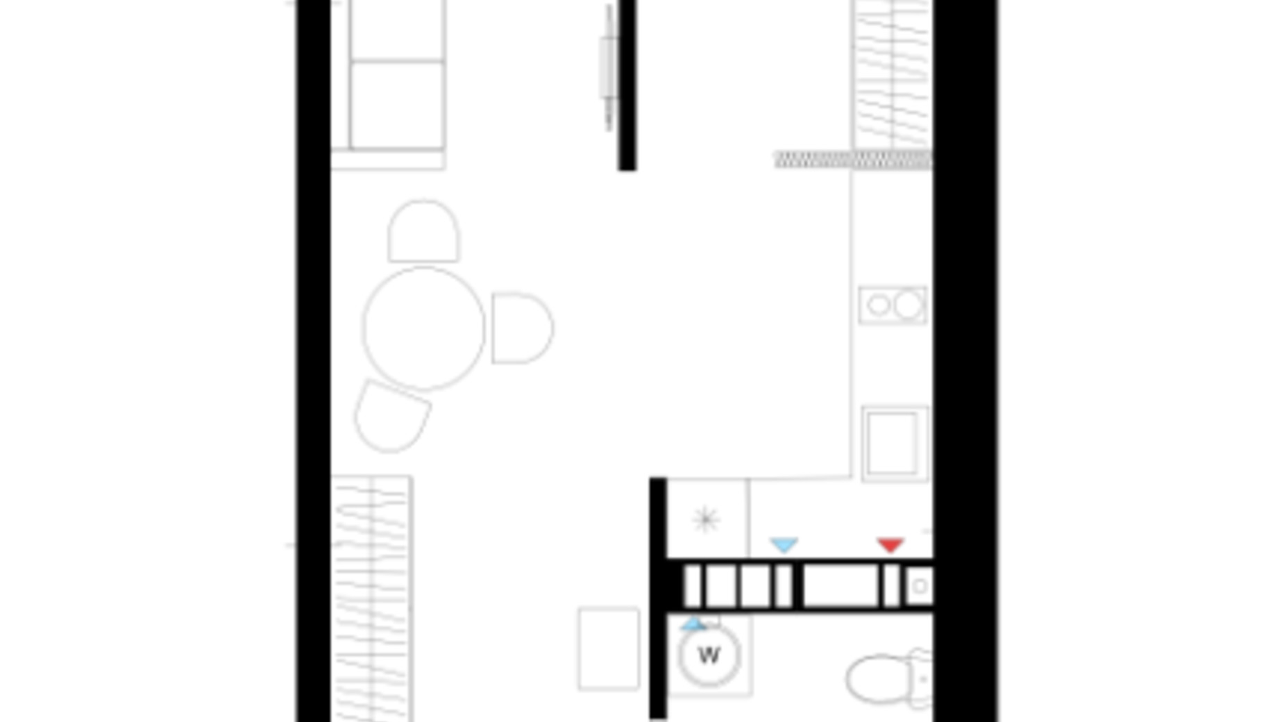 Планування 1-кімнатної квартири в ЖК Литовський квартал 39.48 м², фото 650348