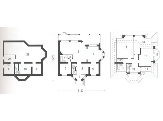 КГ Лесное озеро: планировка 5-комнатной квартиры 270 м²
