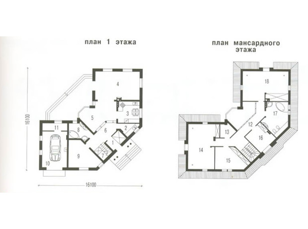 КГ Лесное озеро: планировка 6-комнатной квартиры 250 м²