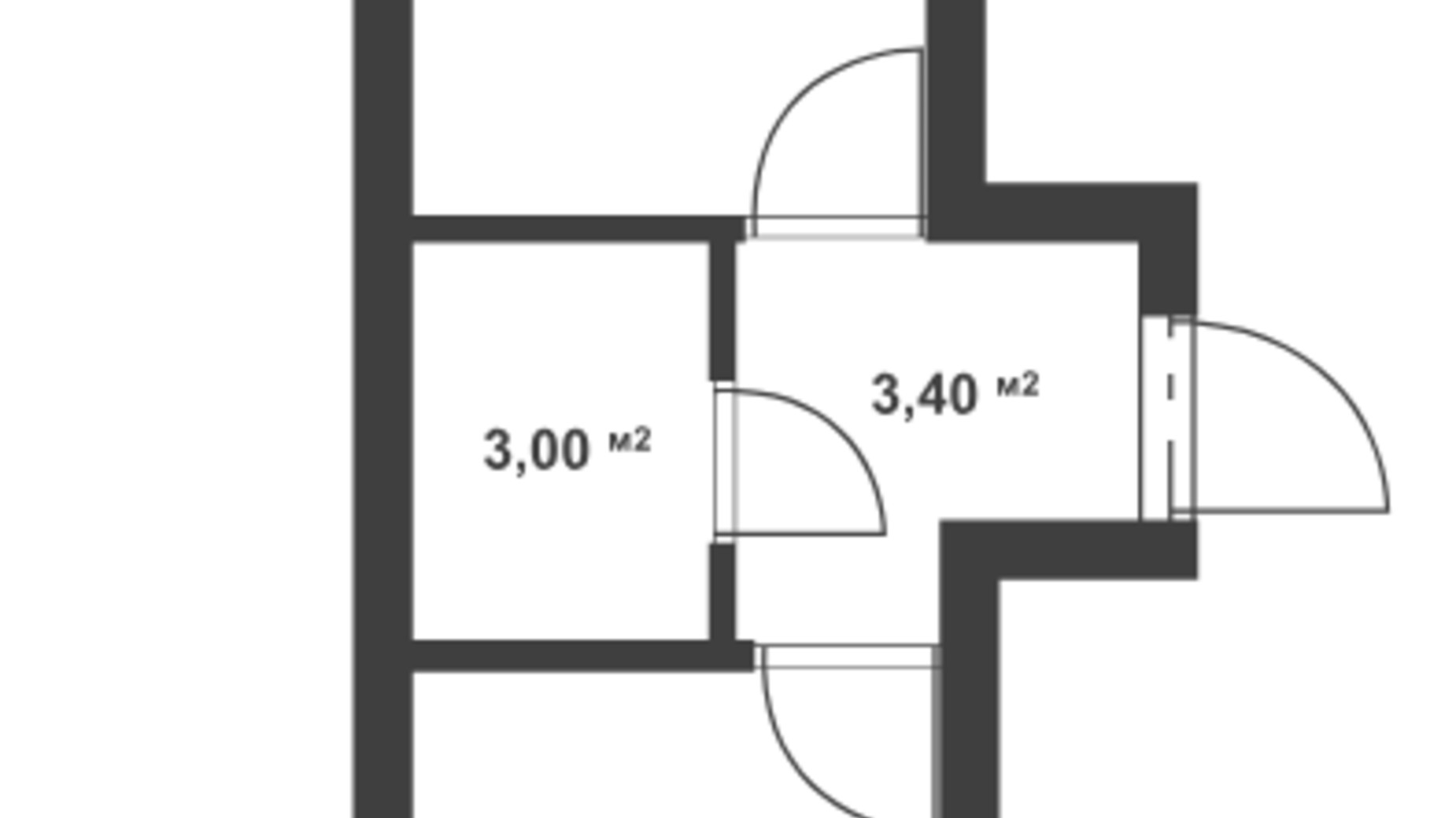Планировка 1-комнатной квартиры в ЖК Aura Park 23.38 м², фото 651010