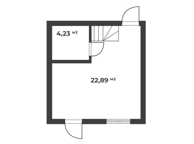 ЖК Aura Park: планировка 2-комнатной квартиры 55.28 м²