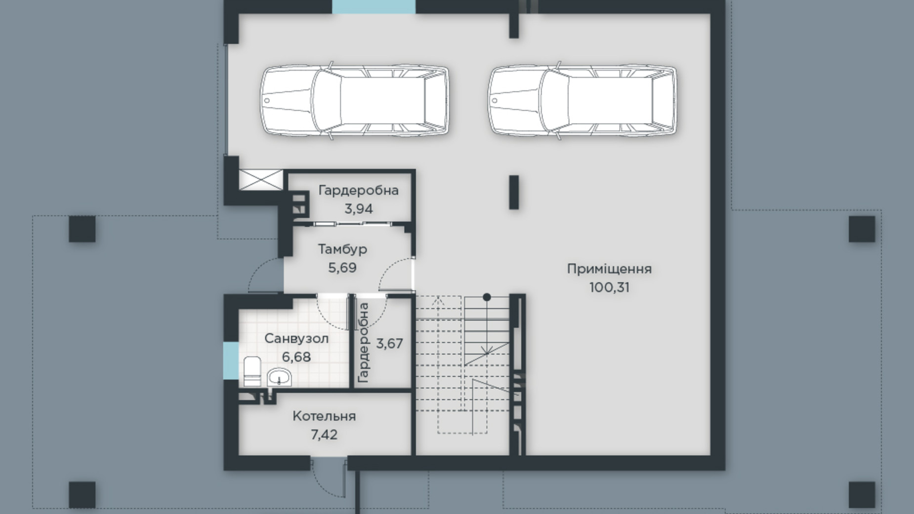 Планировка коттеджа в КГ Inwood 431.97 м², фото 651408