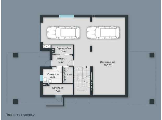 КГ Inwood: планировка 4-комнатной квартиры 431.97 м²