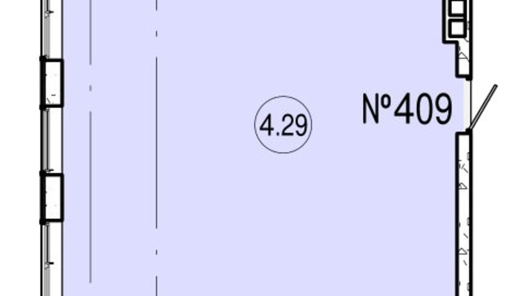 Планування приміщення в ТРЦ і БЦ Акварель 49.3 м², фото 655343