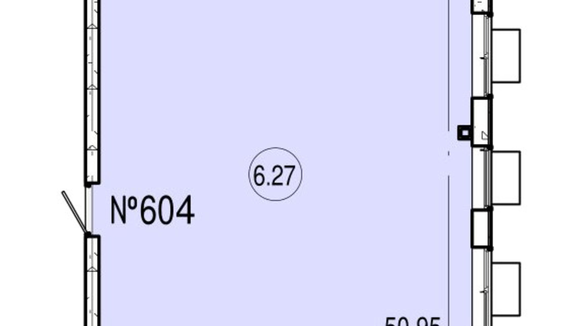 Планування приміщення в ТРЦ і БЦ Акварель 51.7 м², фото 655344