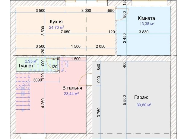 КГ 3 EON 2.0: планировка 3-комнатной квартиры 180 м²