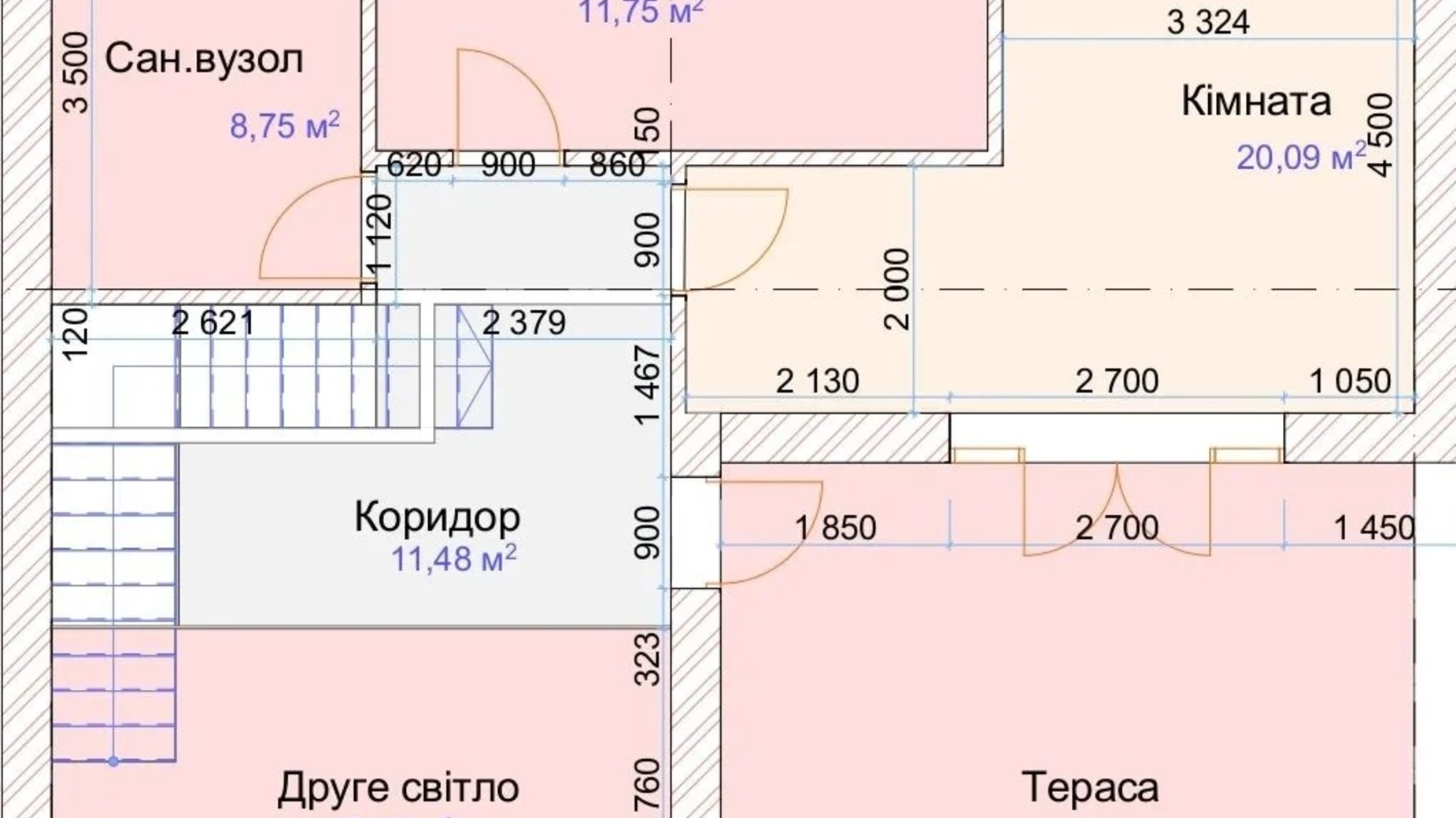 Планировка коттеджа в КГ 3 EON 2.0 180 м², фото 656429