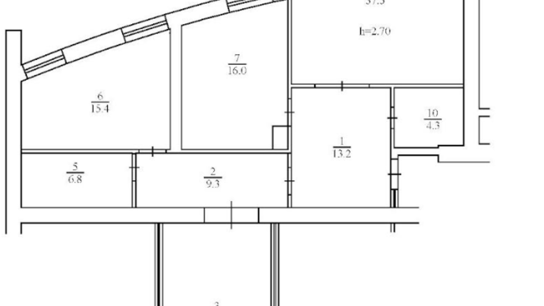 Планування 3-кімнатної квартири в ЖК Набережний 124.5 м², фото 658059