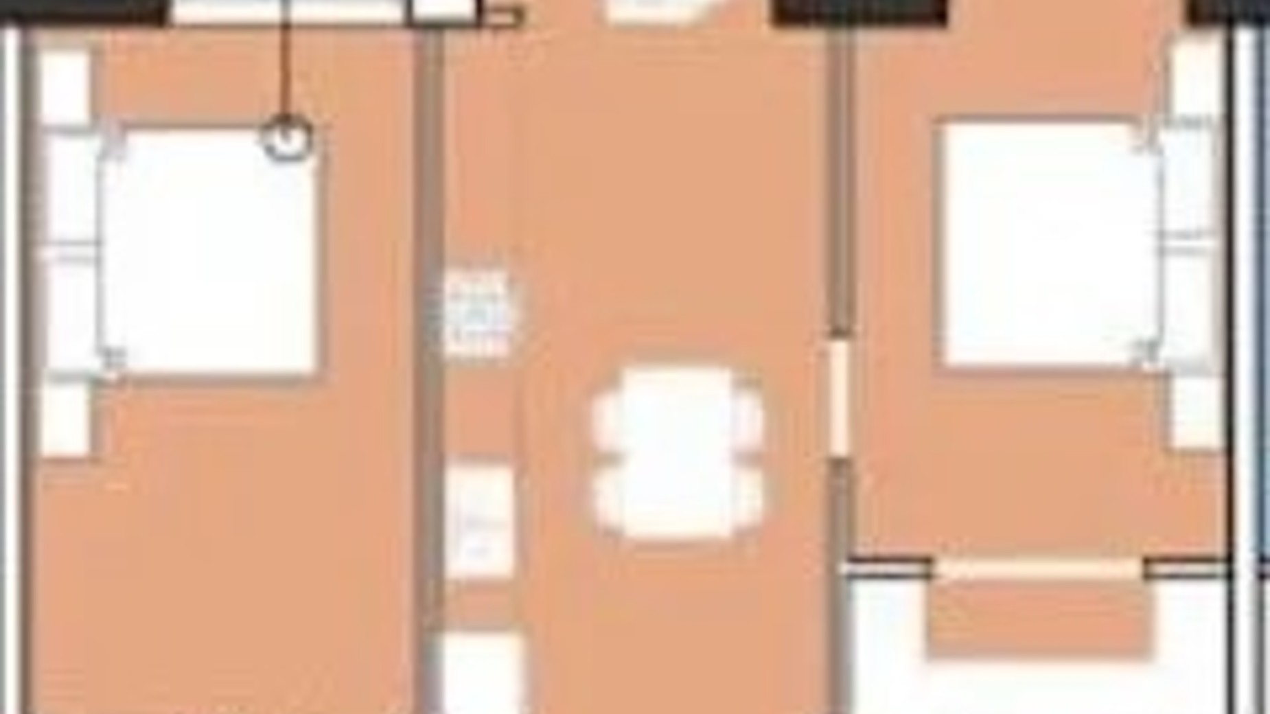 Планировка 2-комнатной квартиры в ЖК Borgo Verde 63.99 м², фото 658136