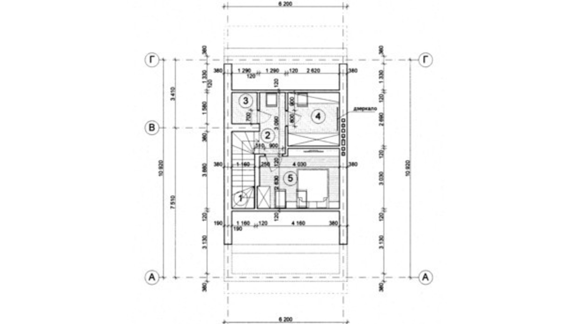 Планировка 4-комнатной квартиры в Таунхаус Веселка 135.53 м², фото 659252