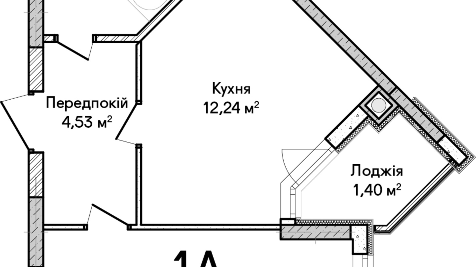 Планування багато­рівневої квартири в ЖК Синергія Сіті 39 м², фото 659515