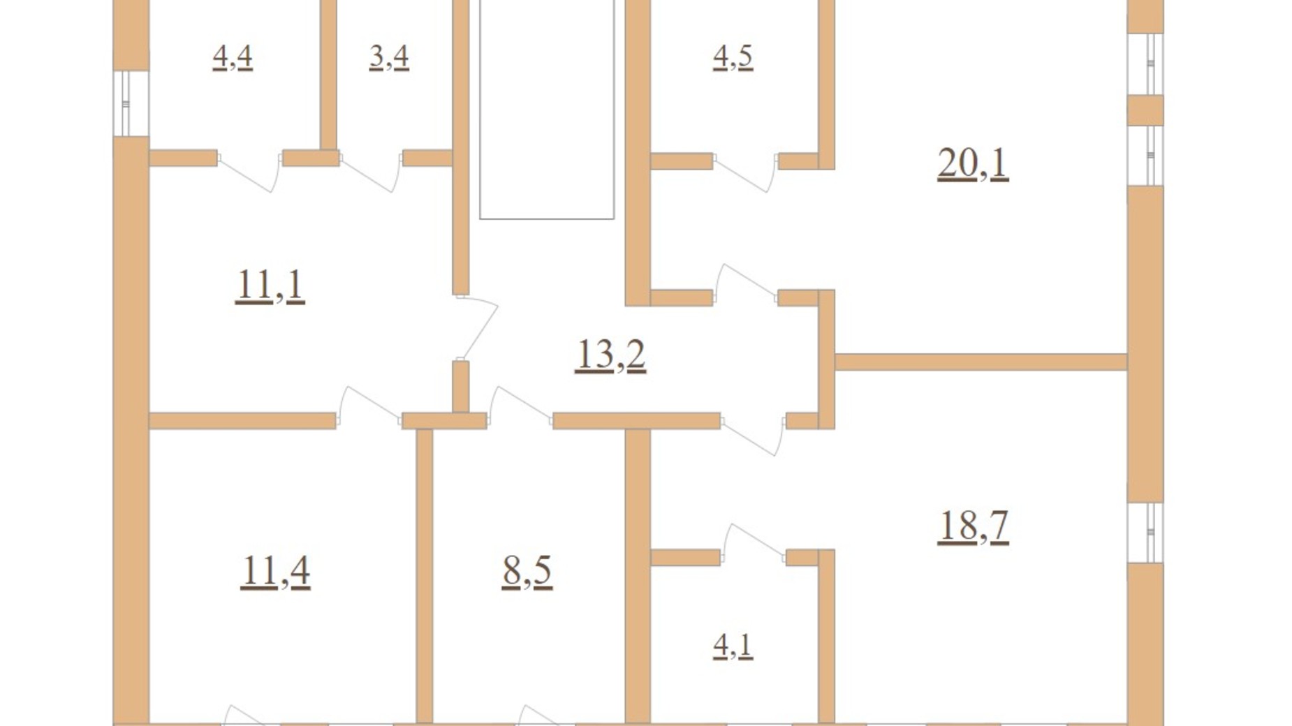 Планування таунхауса в Таунхаус Desna Residence-2 201 м², фото 659823