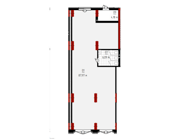 ЖК Квартал №5: планування приміщення 94.06 м²