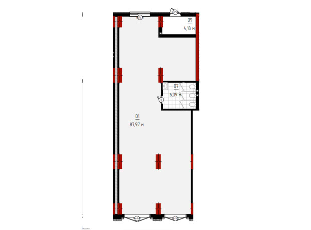 ЖК Квартал №5: планировка помощения 94.06 м²