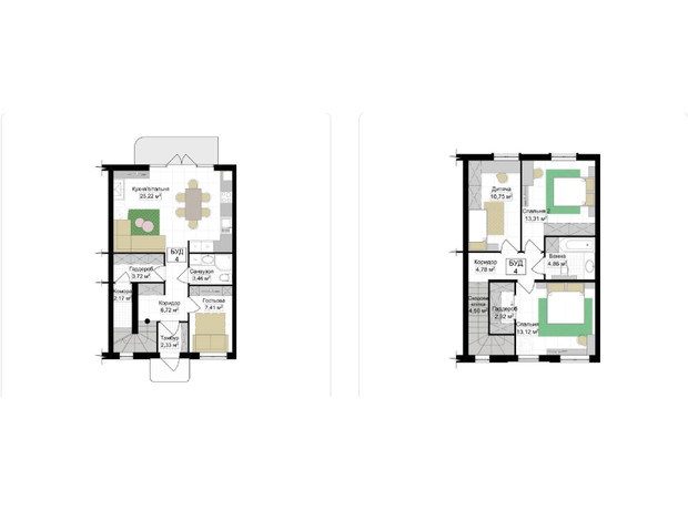 КГ Симфония: планировка 4-комнатной квартиры 105 м²