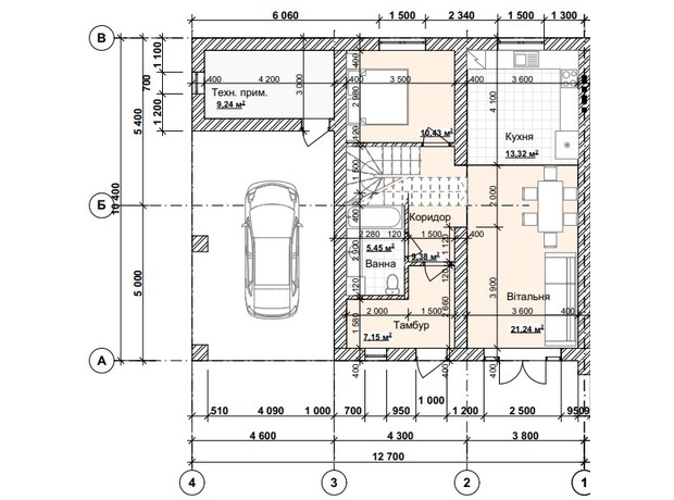 КГ ForestRiver: планировка 4-комнатной квартиры 138 м²