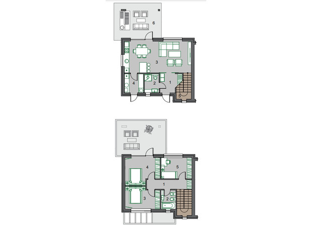 КГ Тепло: планировка 3-комнатной квартиры 101.6 м²