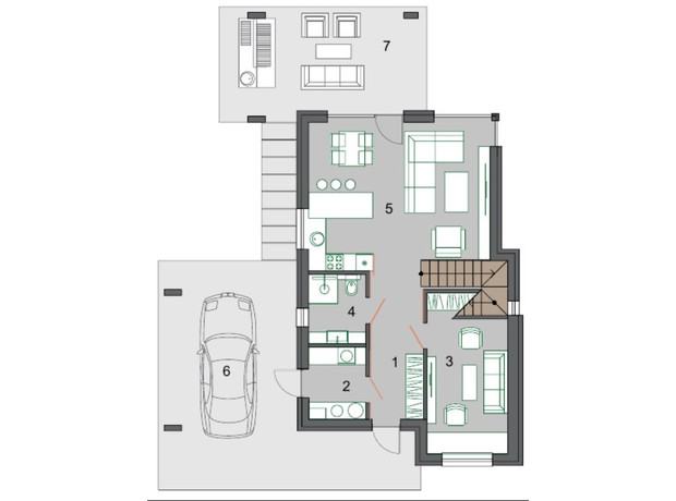 КМ Тепло: планування 3-кімнатної квартири 130 м²