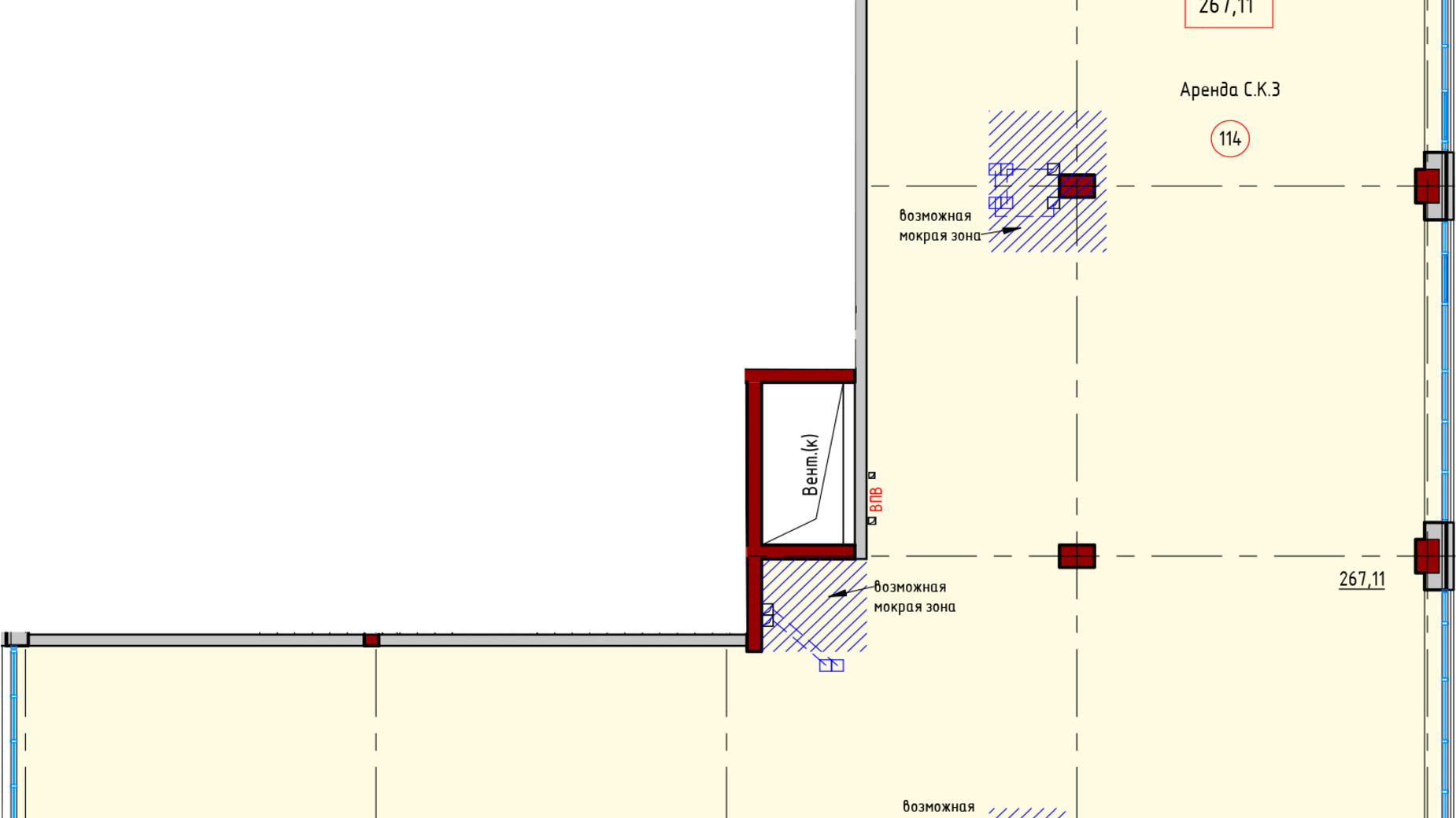 Планування приміщення в ЖК Пространство на Софіївській 267.11 м², фото 664728