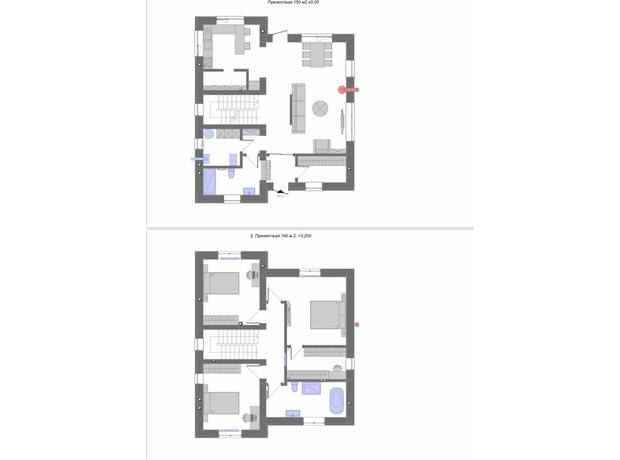 КГ Ledovskiy 3.0: планировка 5-комнатной квартиры 157 м²