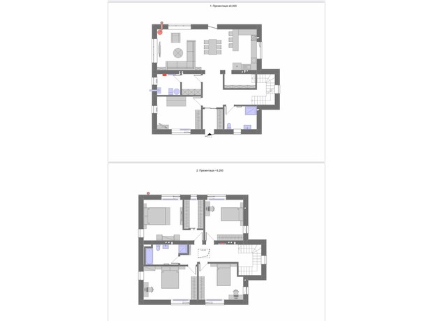 КГ Ledovskiy 3.0: планировка 6-комнатной квартиры 205 м²