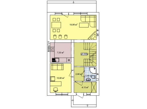 КГ Щаслива Вулиця: планировка 4-комнатной квартиры 160 м²