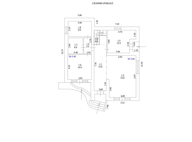 КМ Форест: планування 4-кімнатної квартири 210 м²