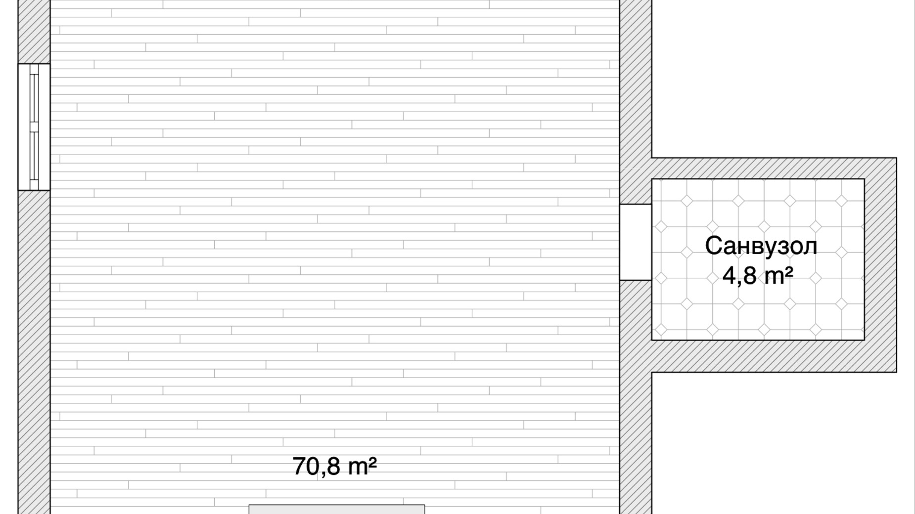 Планування торгової площі в ЖК Княжий 97 м², фото 670433