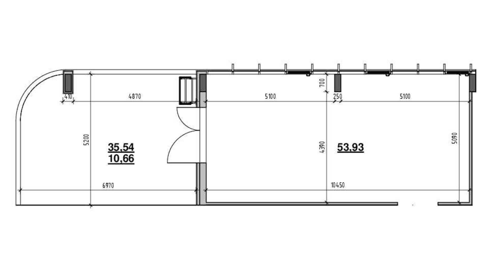 Планировка помещения в ЖК Шенген 64.59 м², фото 670532