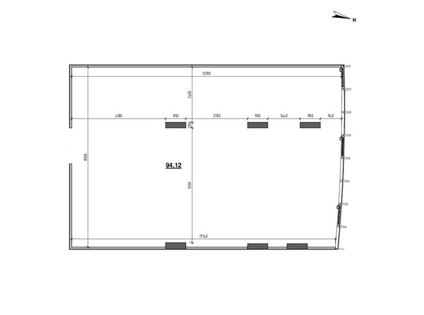 ЖК Шенген: планировка помощения 94.12 м²