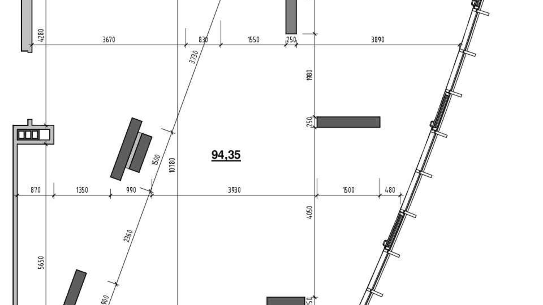 Планировка помещения в ЖК Шенген 94.35 м², фото 670540